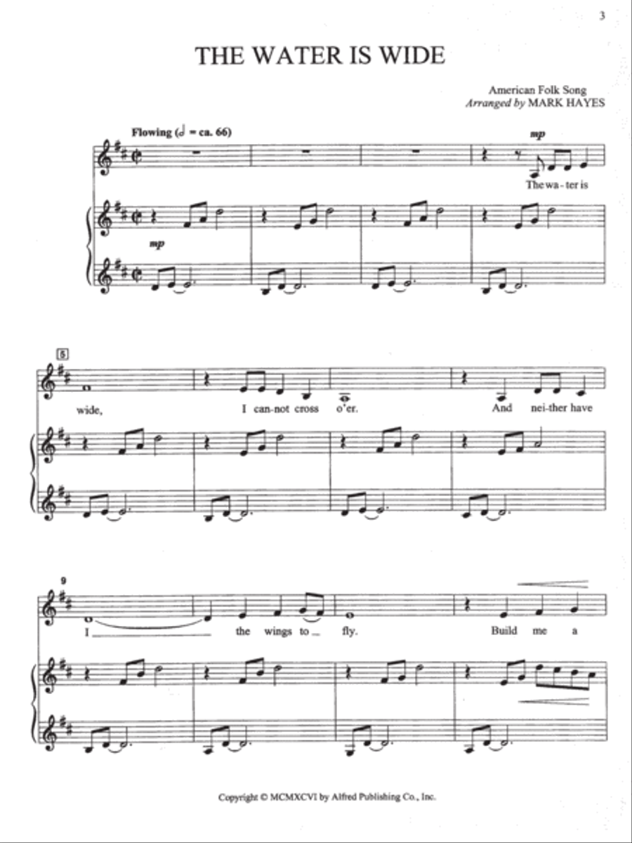 Folk Songs for Solo Singers, Vol. 2 Medium Voice scores gallery preview page 3