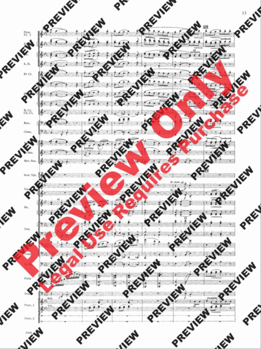 Le Carnaval de Venise Concert Band scores gallery preview page 14