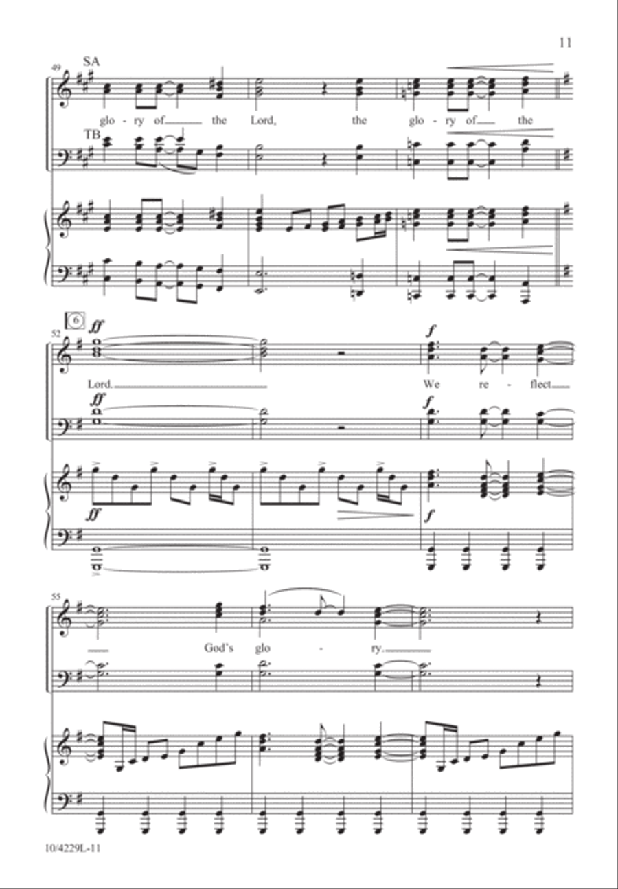 The Glory of the Lord The Glory of the Lord 4-Part scores gallery preview page 11