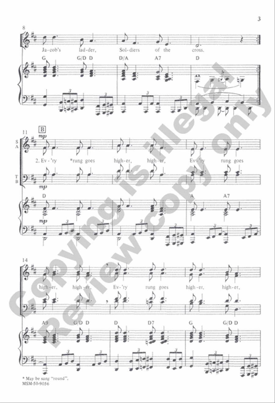 Jacob's Ladder 4-Part scores gallery preview page 9
