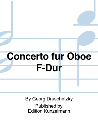 Book cover for Concerto for oboe in F major