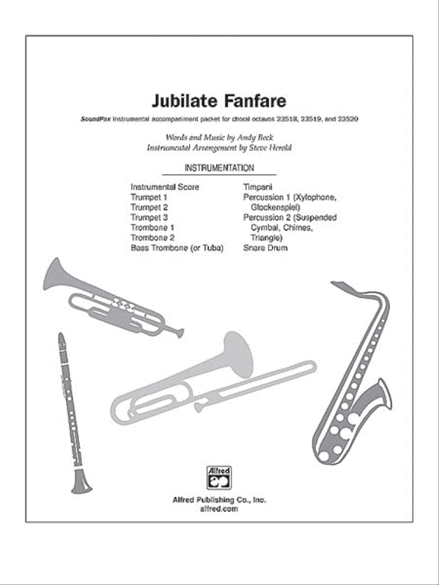 Jubilate Fanfare Choir scores gallery preview page 1