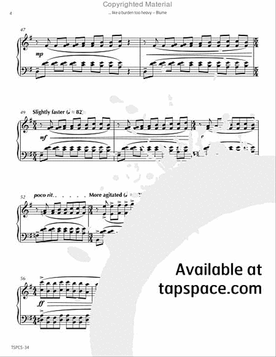 ... like a burden too heavy Marimba scores gallery preview page 7