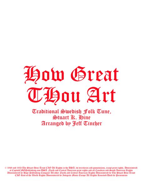 How Great Thou Art image number null