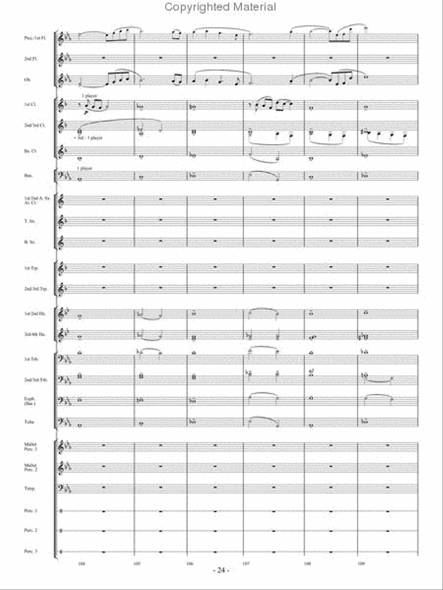 In Pursuit of Troy Concert Band - Sheet Music page 22