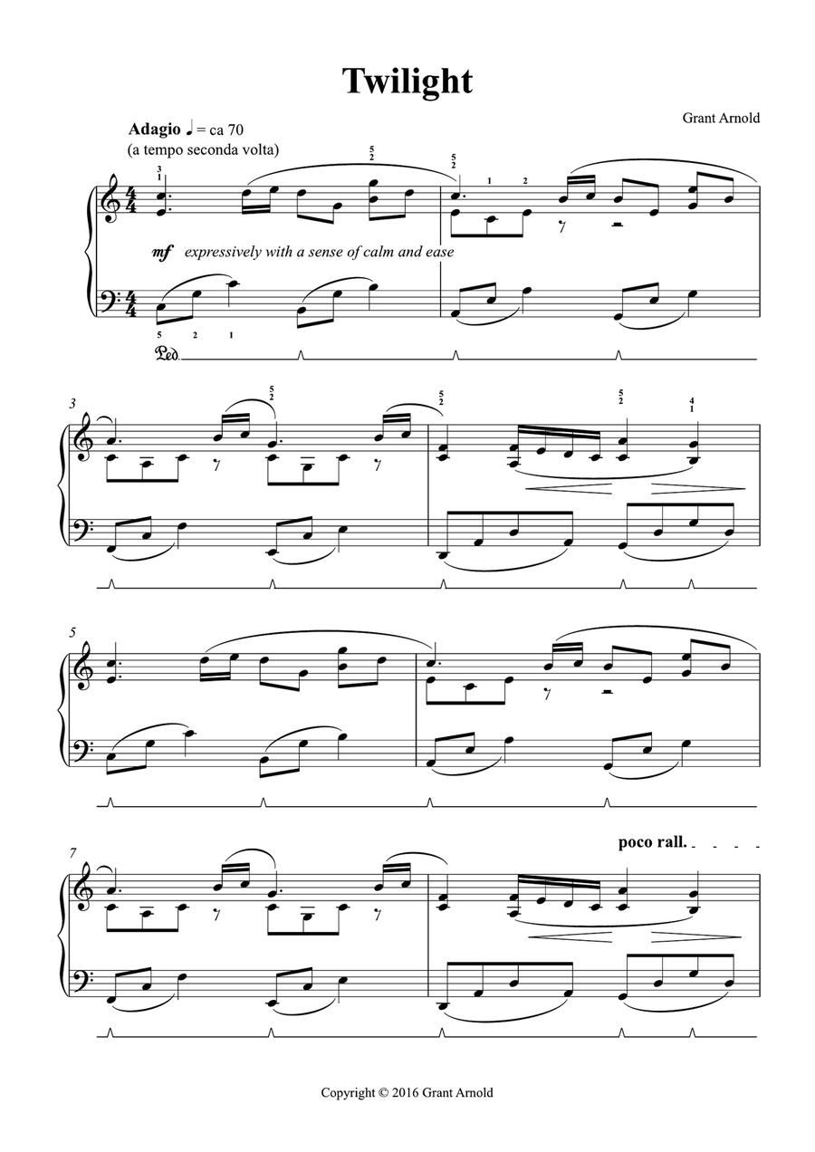 Twilight Piano Solo scores gallery preview page 2