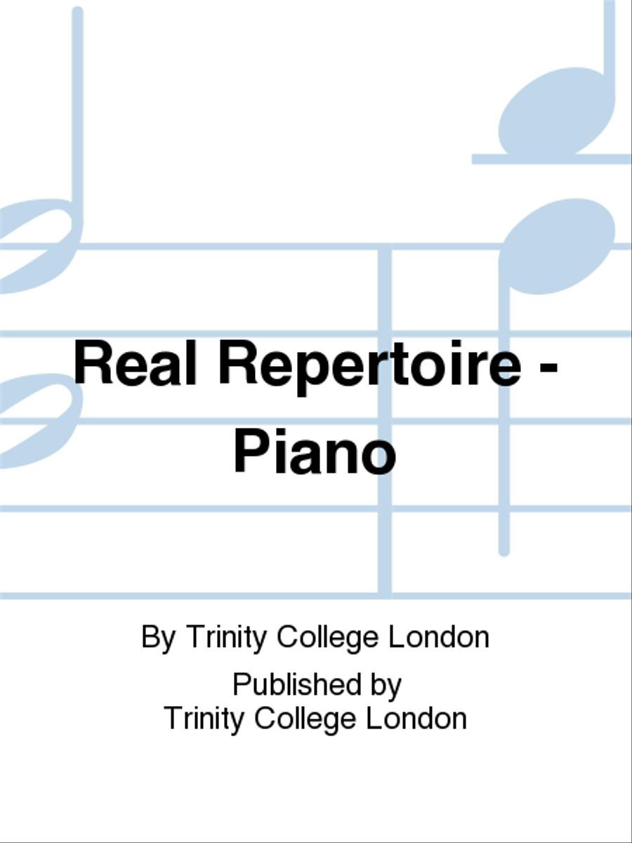 Real Repertoire Real Repertoire Piano Solo scores gallery preview page 1