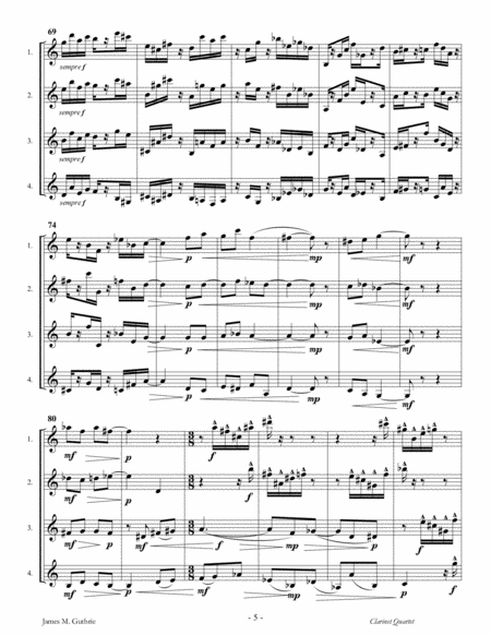Guthrie: Sonata for Clarinet Quartet image number null