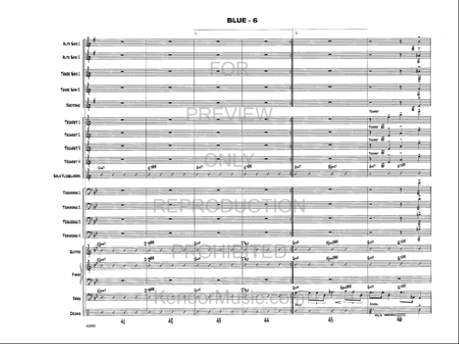 Blue Blue Jazz Ensemble scores gallery preview page 7