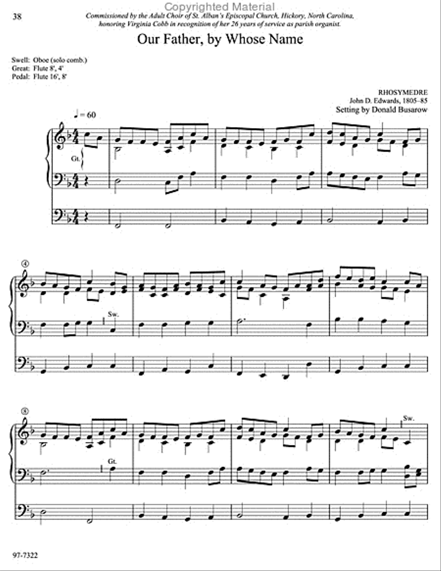 Musica Sacra: Easy Hymn Preludes for Organ, Vol. 7 Organ scores gallery preview page 16