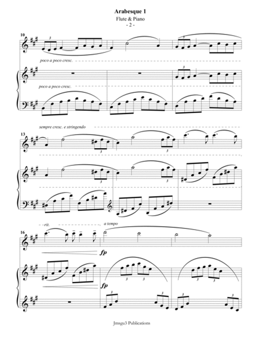 Debussy: Arabesque 1 for Flute & Piano image number null
