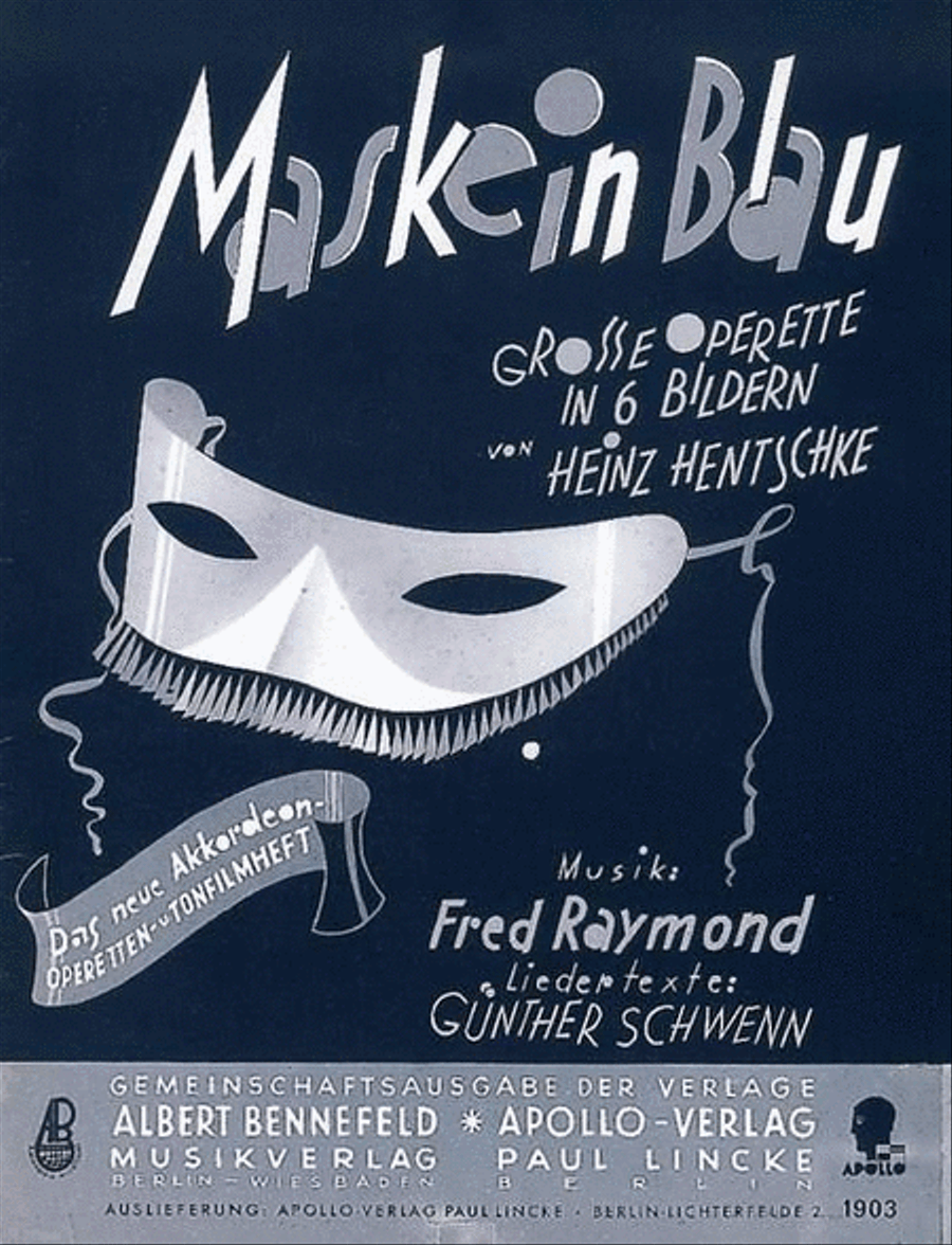 Maske in Blau Accordion scores gallery preview page 1
