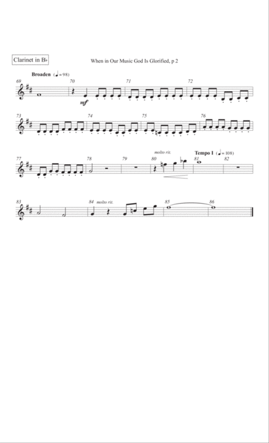 When in Our Music God Is Glorified 4-Part scores gallery preview page 27