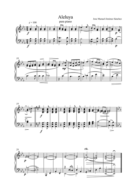 Aleluya, para piano image number null