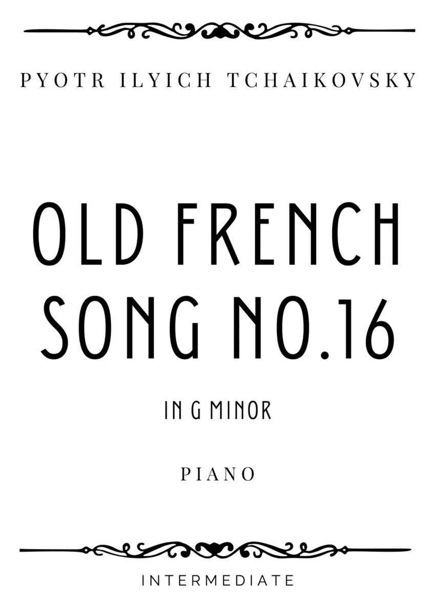 Tchaikovsky - Old French Song in G minor - Intermediate image number null