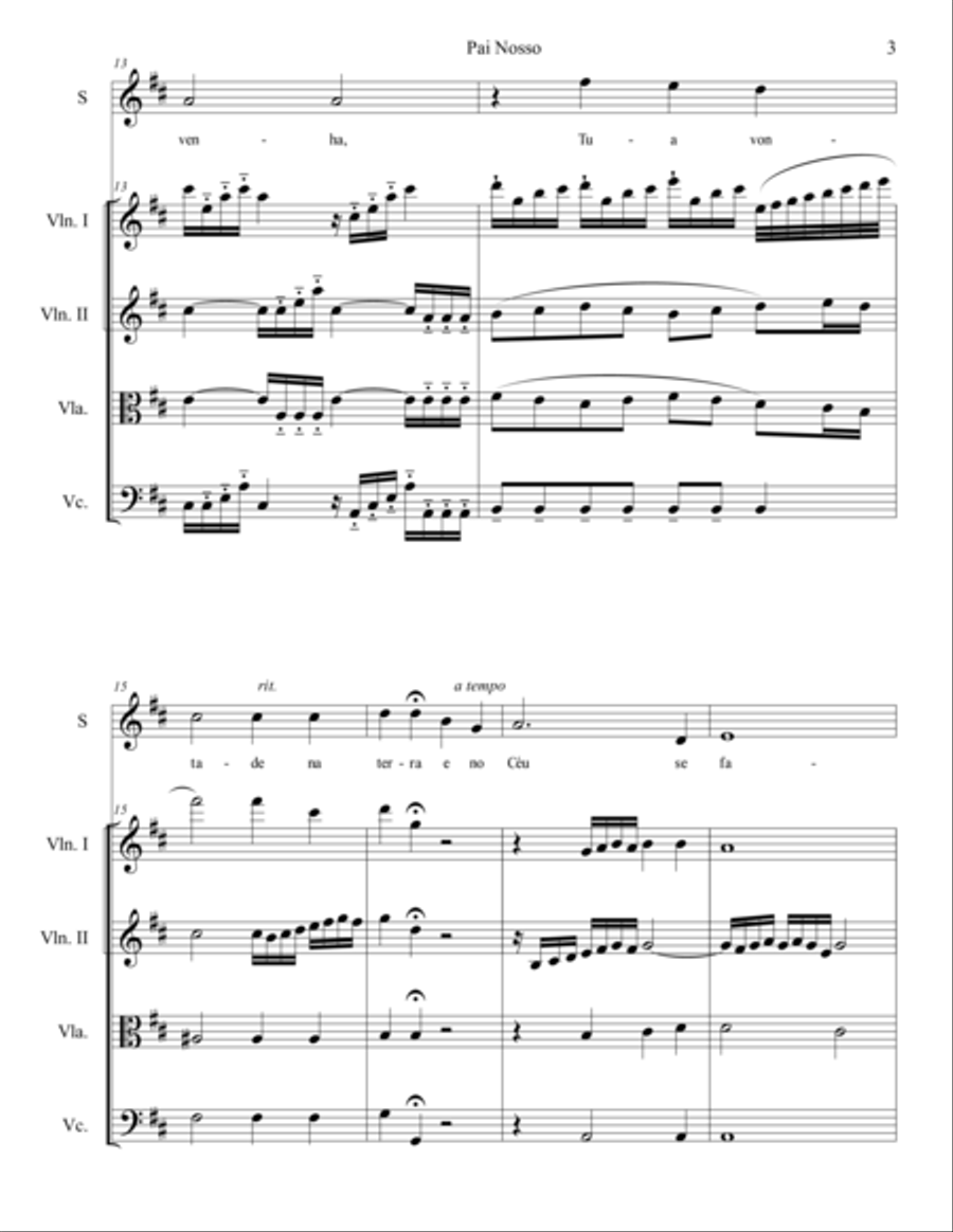 Pai Nosso Chamber Orchestra scores gallery preview page 4