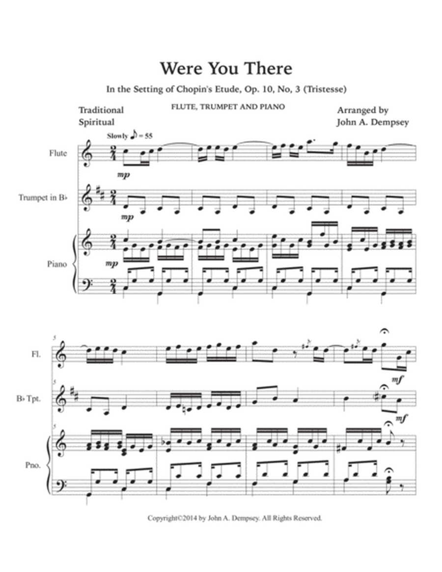 Were You There (Trio for Flute, Trumpet and Piano) image number null