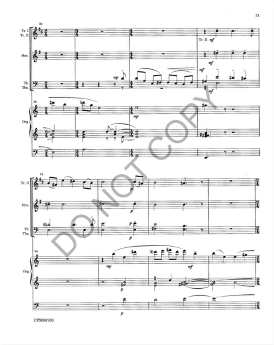Triptych Choir scores gallery preview page 34