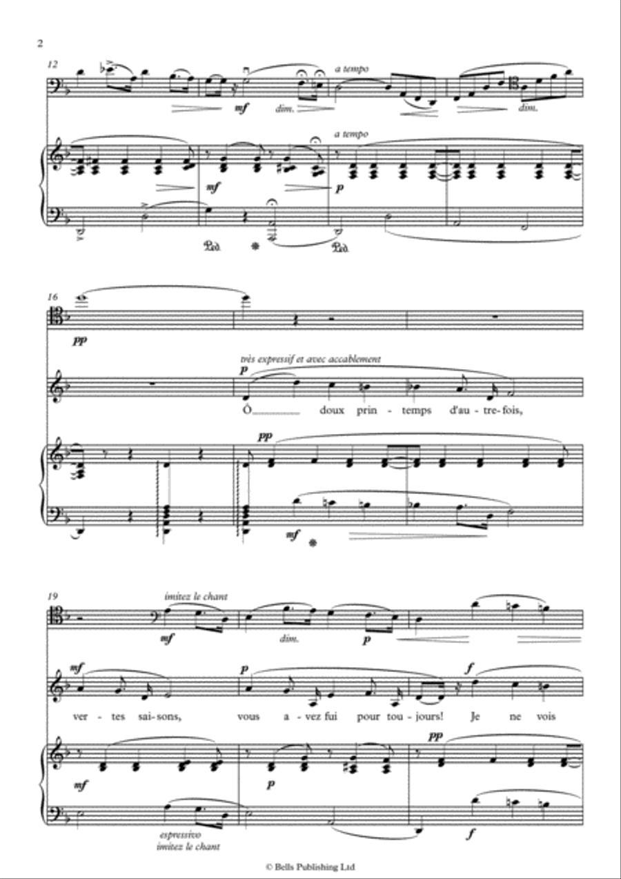 Elegie (D minor) Voice scores gallery preview page 2
