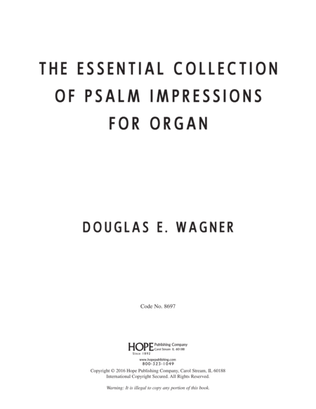 Book cover for Essential Collection of Psalm Impressions for Organ, The-Digital Download