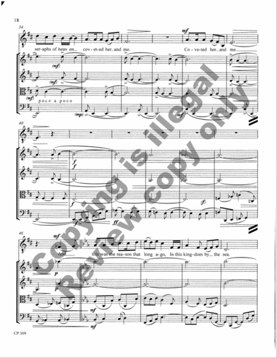 Songs of Laughter, Love, & Tears (Full Score & Parts) String Orchestra scores gallery preview page 56