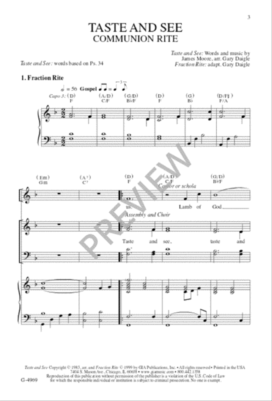 Taste and See 4-Part scores gallery preview page 3