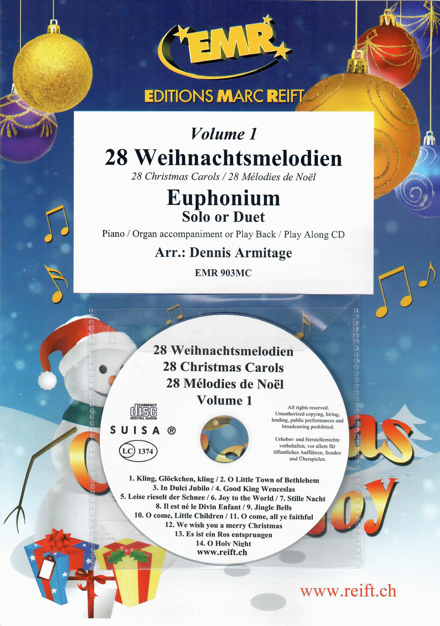 28 Weihnachtsmelodien Vol. 1 (with CD)