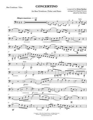 Concertino for Bass Trombone and Piano