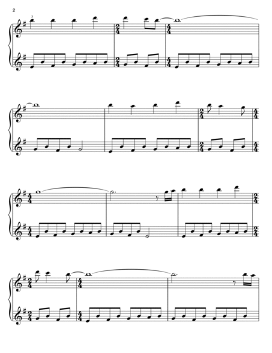Angels We Have Heard On High Easy Piano scores gallery preview page 2
