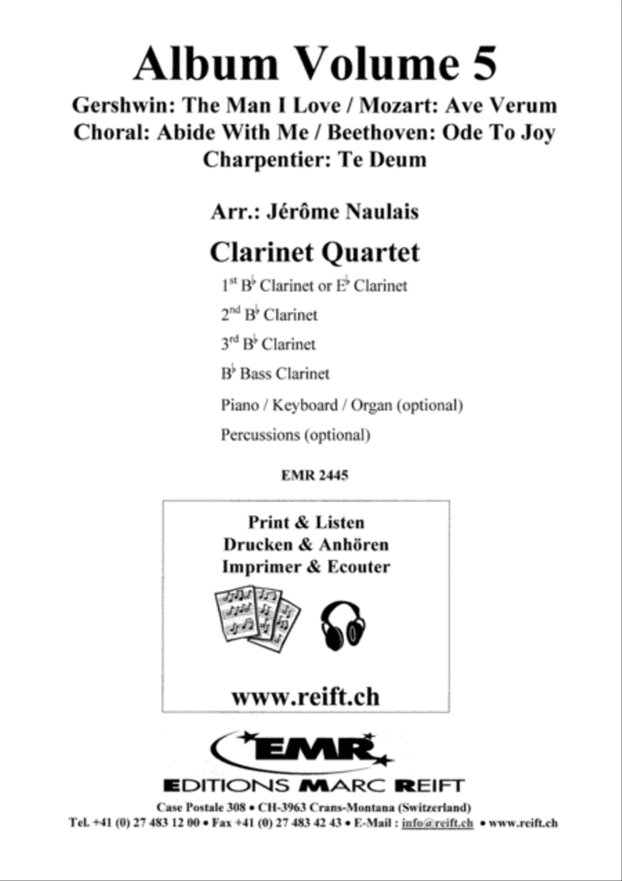 Album Volume 5 Clarinet scores gallery preview page 2
