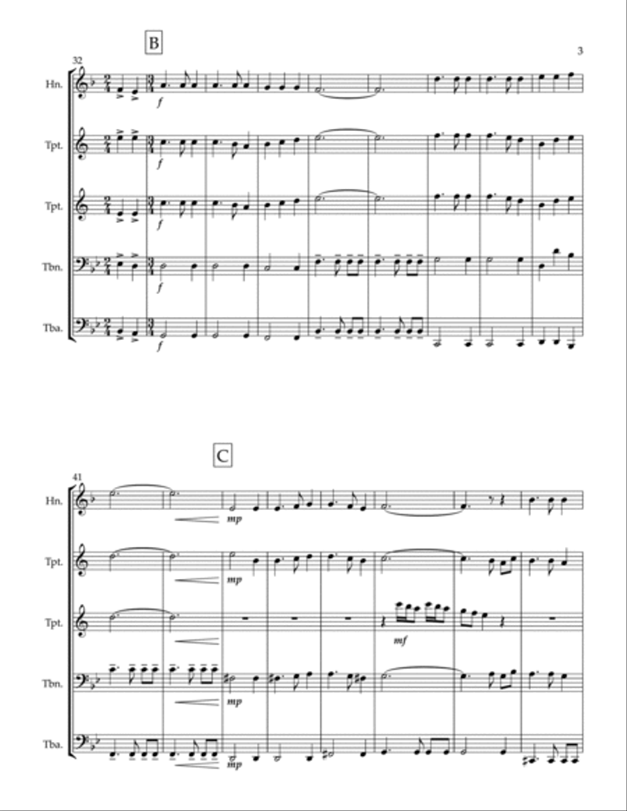 The Book Of Boba Fett Main Title Theme Brass Ensemble scores gallery preview page 3
