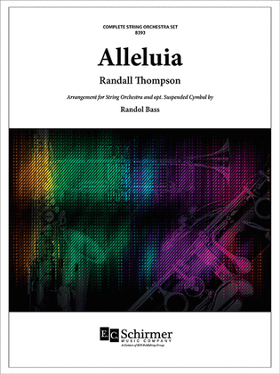 Book cover for Alleluia (Complete Orchestra Performance Set)