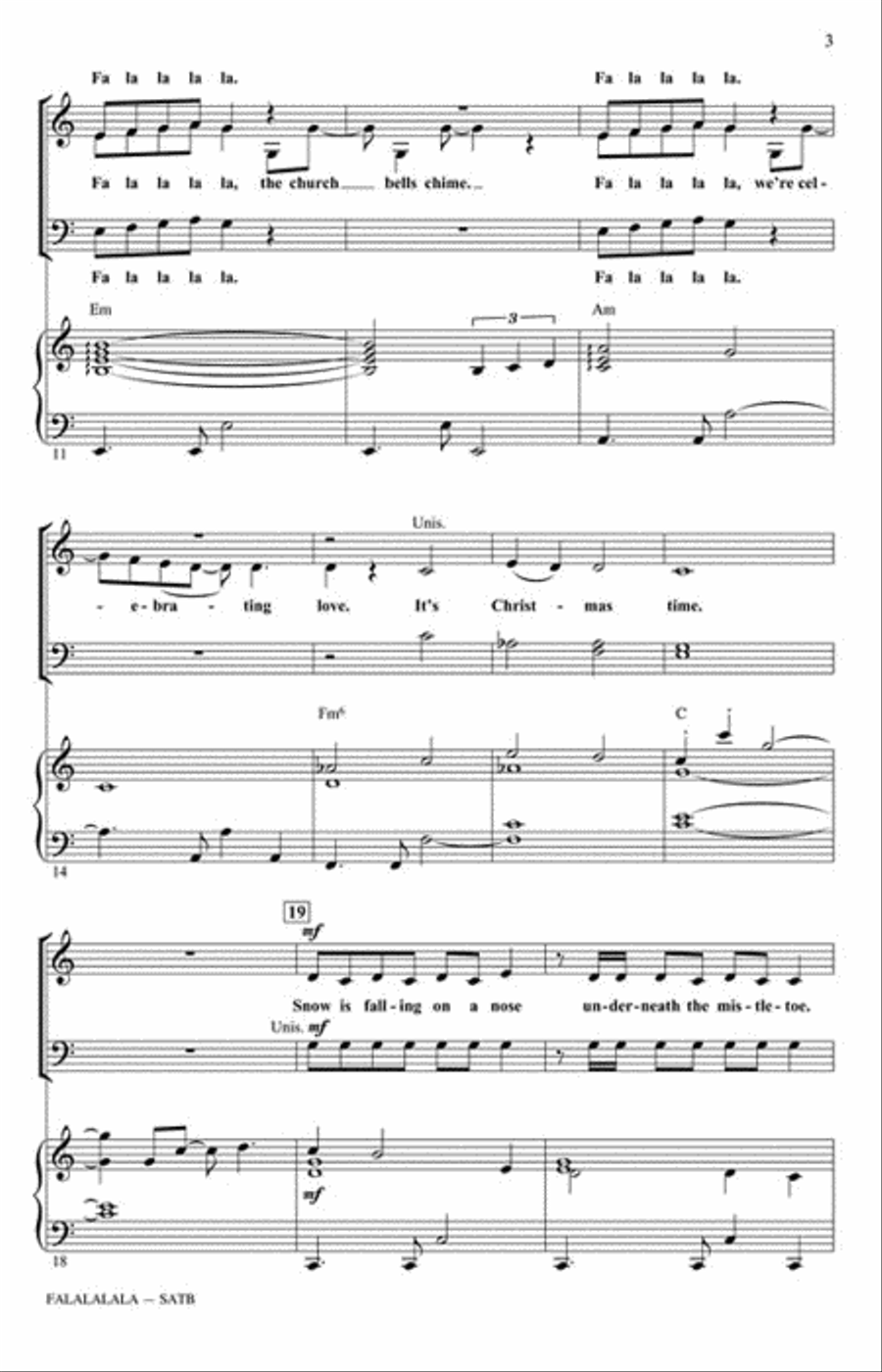 FaLaLaLaLa FaLaLaLaLa 4-Part scores gallery preview page 3