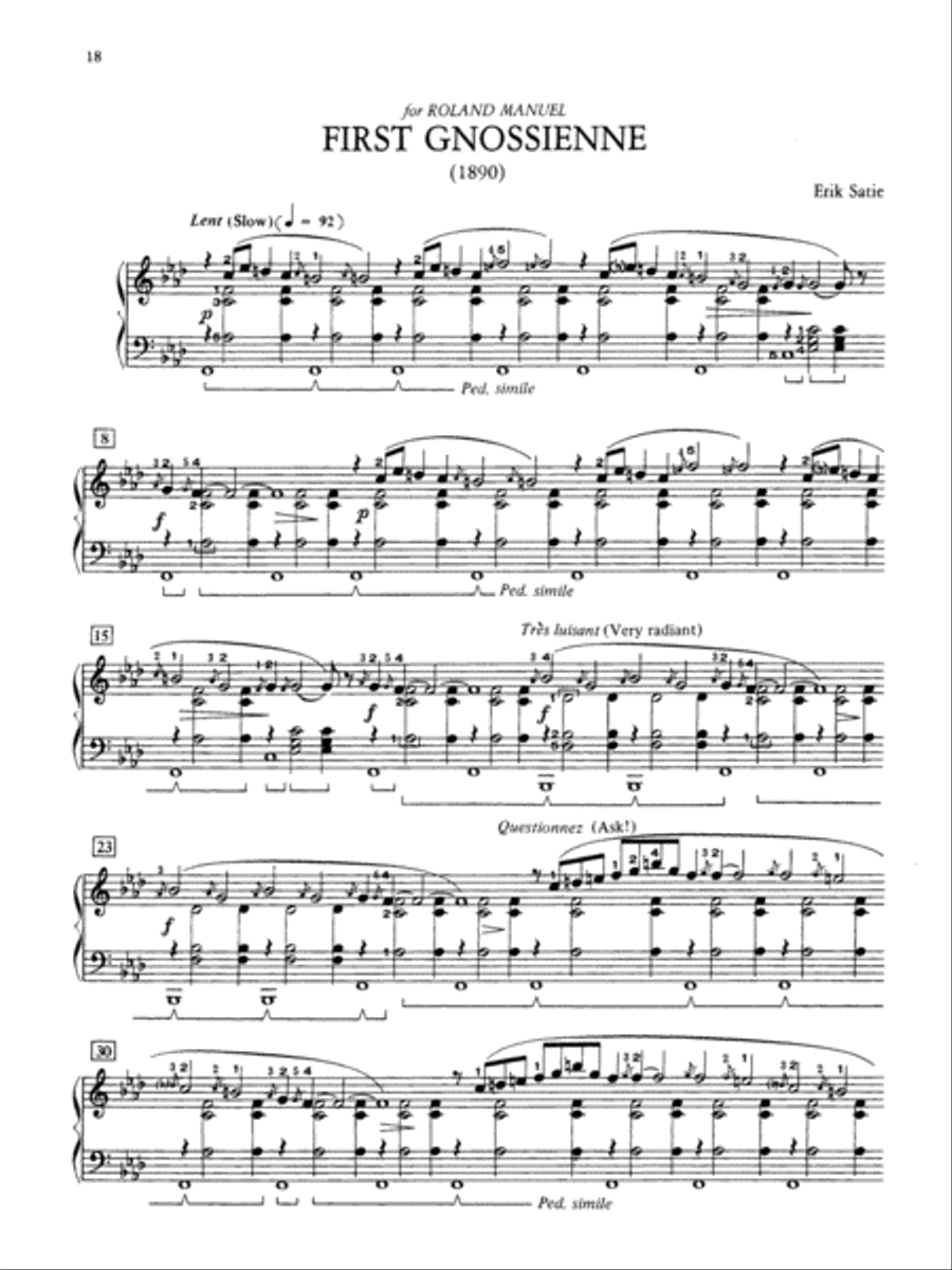 3 Gymnopédies & 3 Gnossiennes Piano Solo scores gallery preview page 5