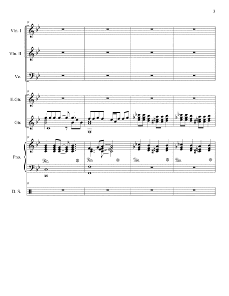 Bohemian Rhapsody Piano Trio scores gallery preview page 3