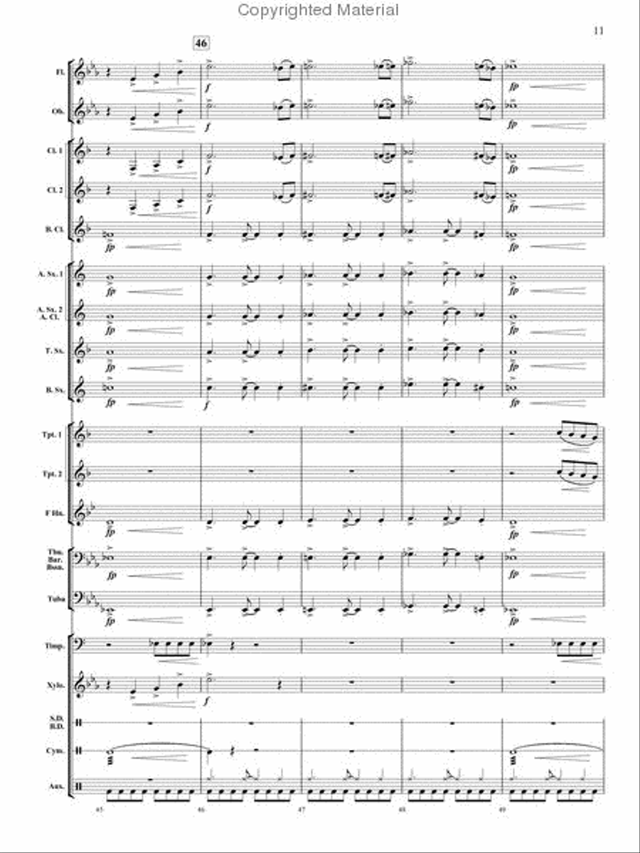 Spania Concert Band scores gallery preview page 10