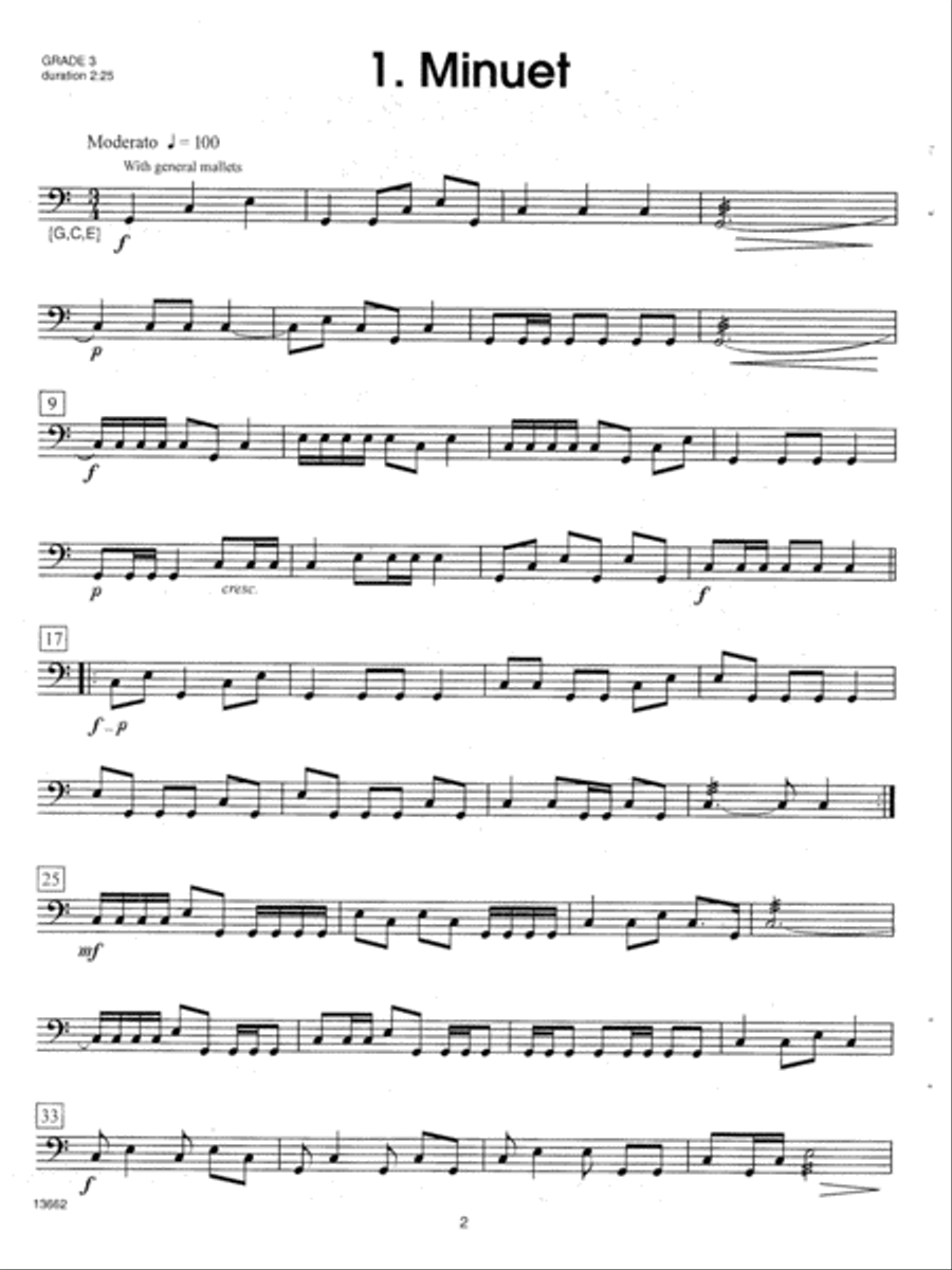 Festival Repertoire For Timpani Percussion scores gallery preview page 2