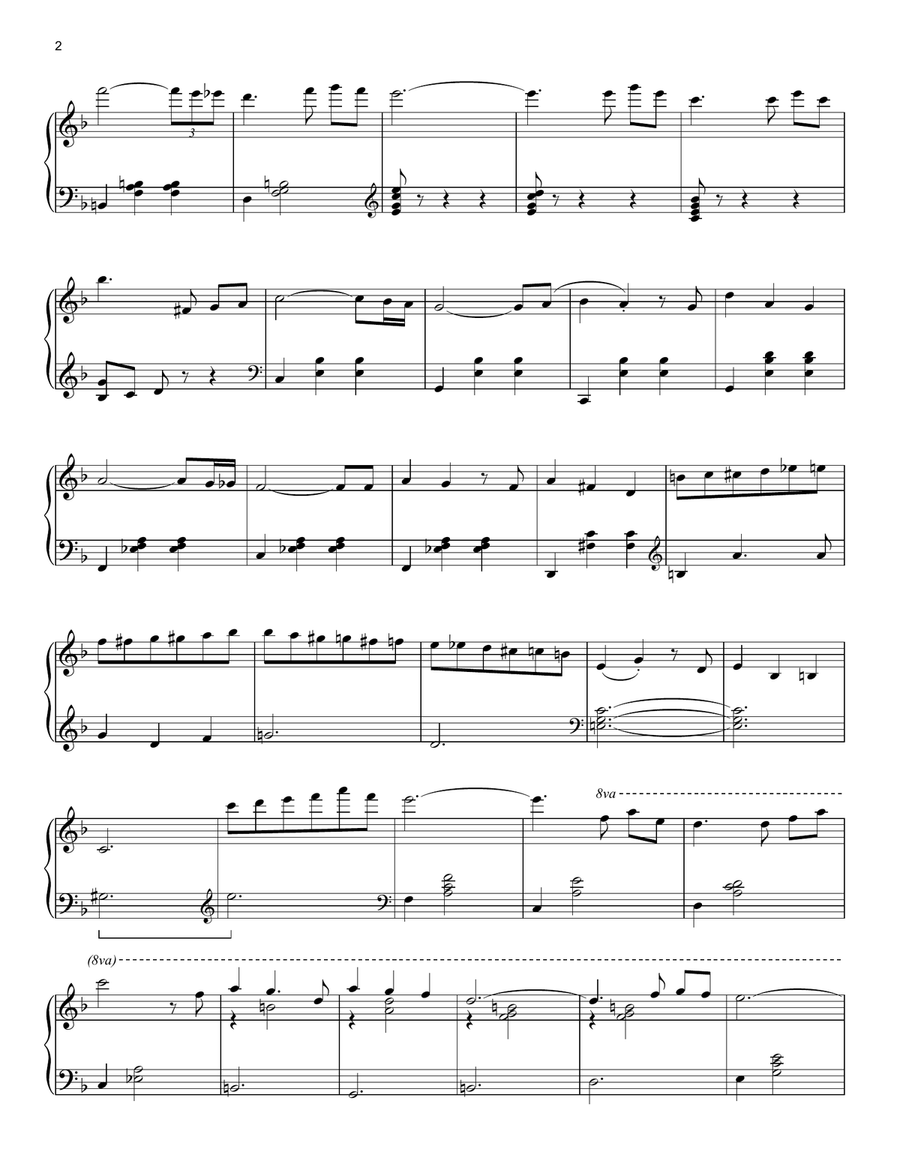 Married Life (from Up) Piano Solo scores gallery preview page 2