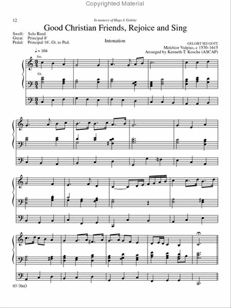 Sonus Novus, Vol. 1 Organ scores gallery preview page 4