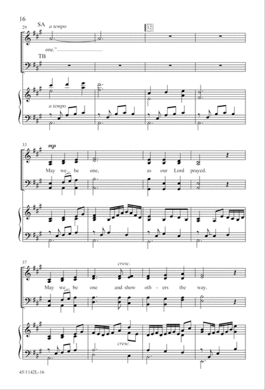 The Church's One Foundation 4-Part scores gallery preview page 18