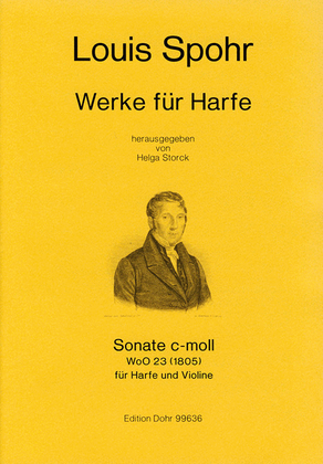 Book cover for Sonate für Harfe und Violine c-Moll WoO23 (1805) (Originaltonart)
