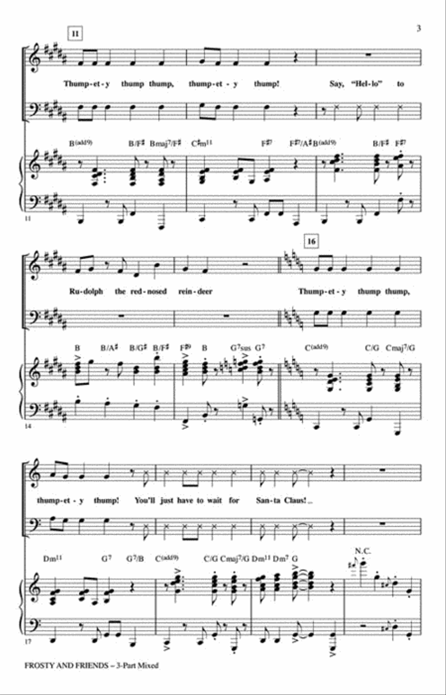 Frosty and Friends 3-Part scores gallery preview page 3