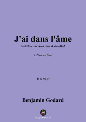 B. Godard-J'ai dans l'âme,Op.7 No.9,in G Major