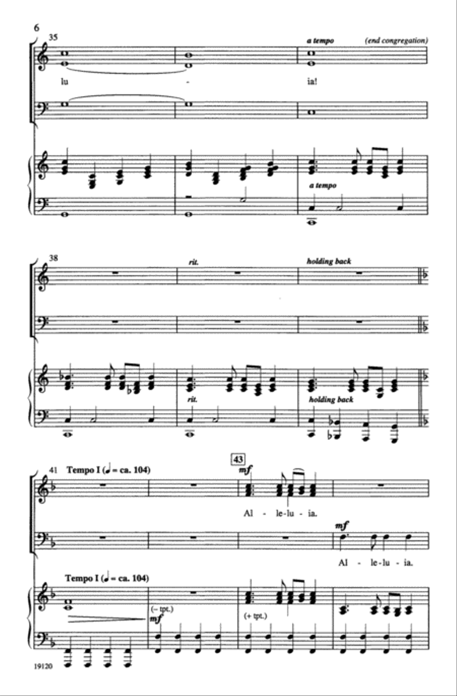 Fanfare for Easter 3-Part scores gallery preview page 6