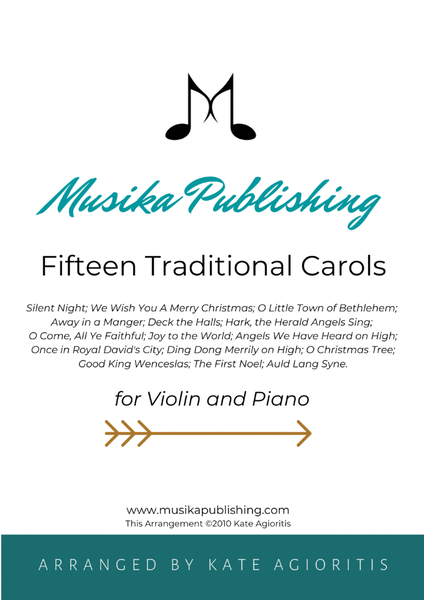 Fifteen Traditional Carols for Violin and Piano image number null