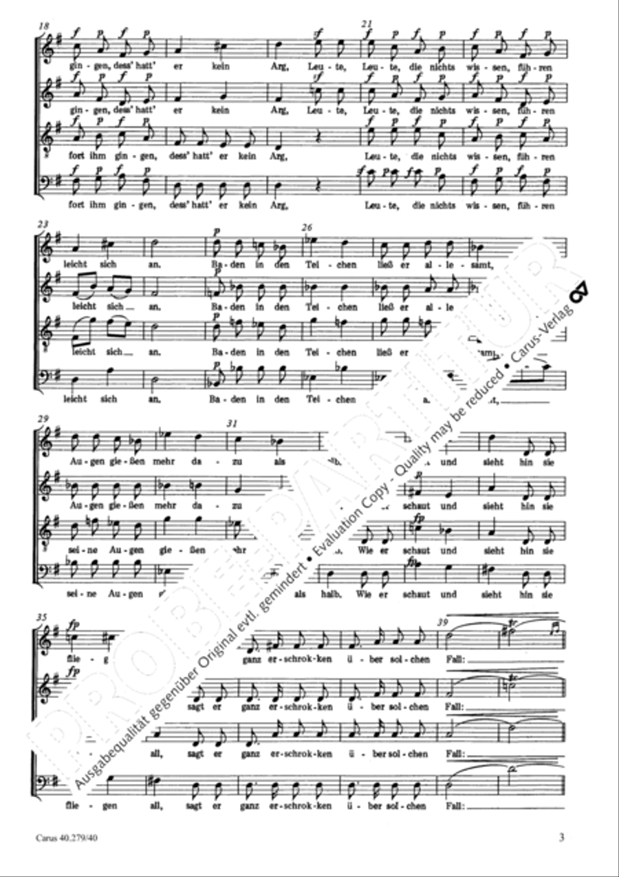 Romanze vom Gansebuben 4-Part scores gallery preview page 4