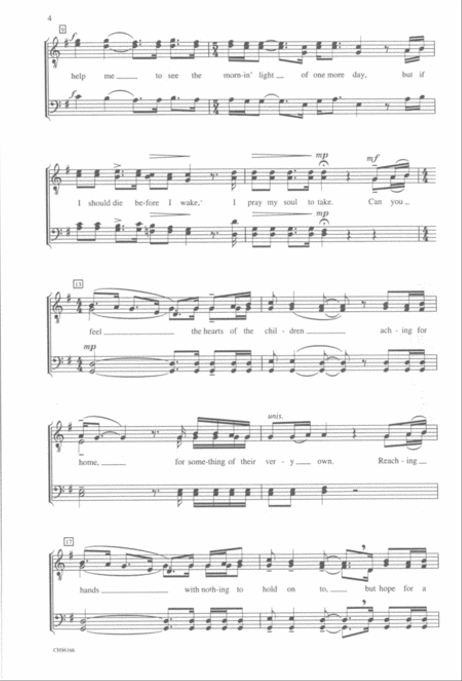 Prayer of the Children TTBB scores gallery preview page 3