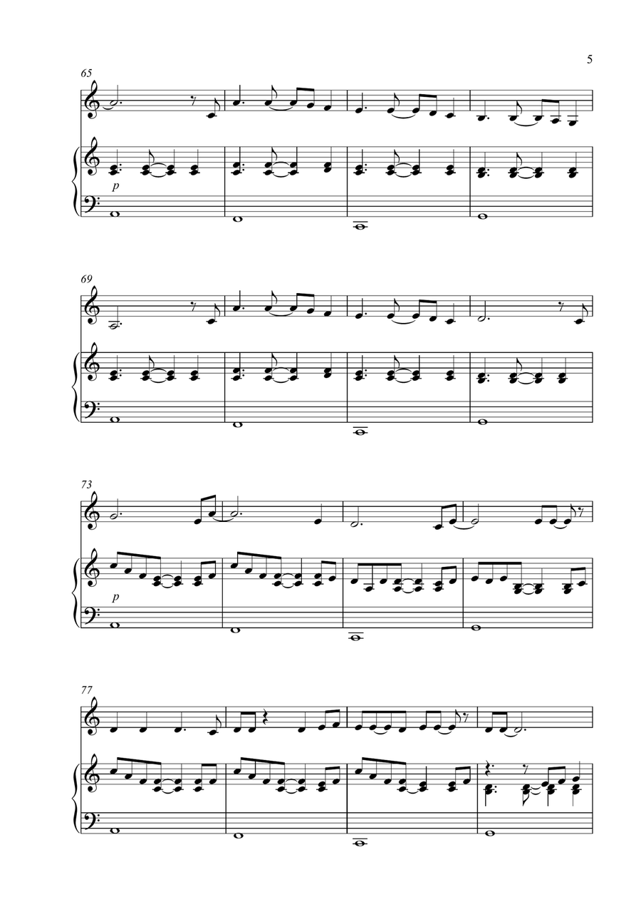 All Of Me Violin Solo scores gallery preview page 5