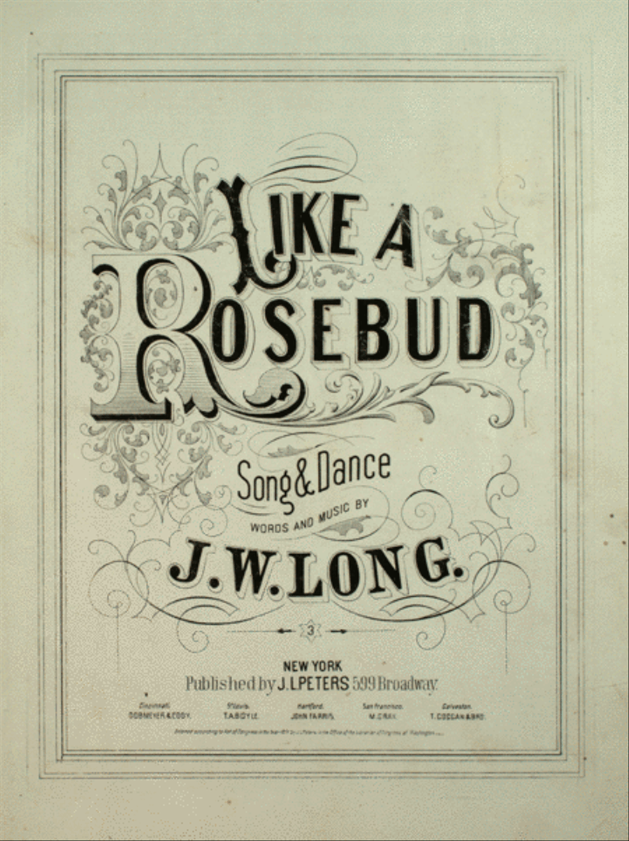 Like a Rosebud. Song & Dance Voice scores gallery preview page 1
