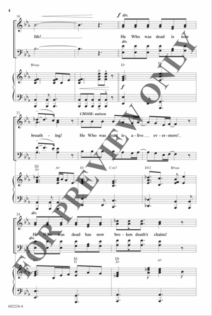 He Who Was Dead - Anthem He Who Was Dead - Anthem Choir scores gallery preview page 4